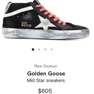 Golden Goose Black Mid Star Sneakers